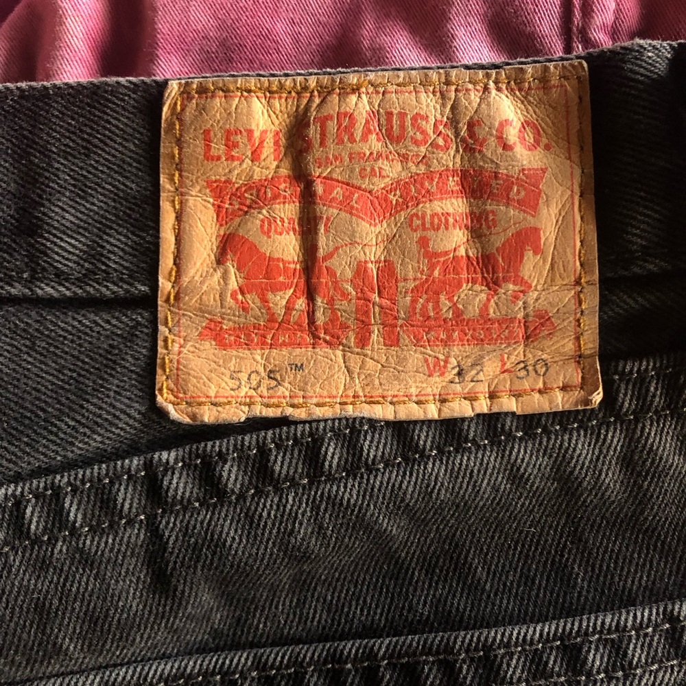 Levi's Black Straight Jeans Iconic Style